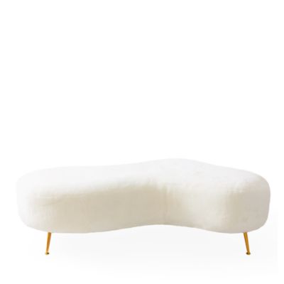 Shearling Amorphic Cocktail Ottoman