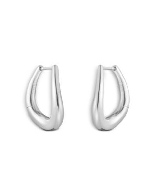 Georg Jensen - Sterling Silver Offspring Medium Hoop Earrings