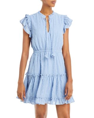 knee length dresses for ladies CLIPDOT BOW DETAIL SMOCKED SLEEVELESS MINI DRESS: WHITE  SKYZ Boutique