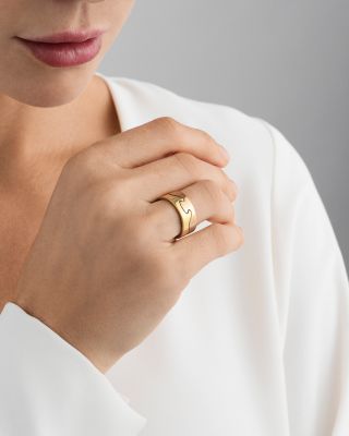 18K Yellow Gold Fusion End Ring