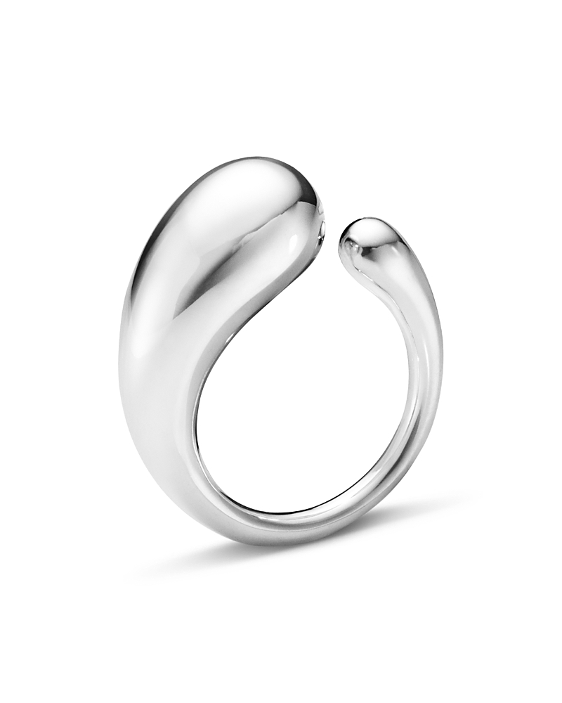 Georg Jensen Sterling Silver Mercy Sculptural Ring In Silver