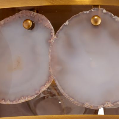 Small Upsala Agate Flush Mount Ceiling Light