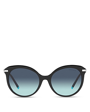 Tiffany & Co Cat Eye Sunglasses In Black/blue Gradient