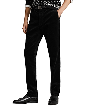 Polo Ralph Lauren Corduroy Stretch Slim Fit Pants In Polo Black