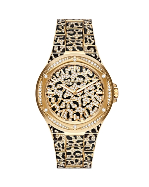 Shop Michael Kors Lennox Watch, 43mm In Gold/multi