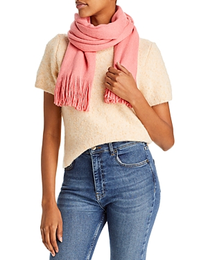 Echo Fringed Poncho In Pink