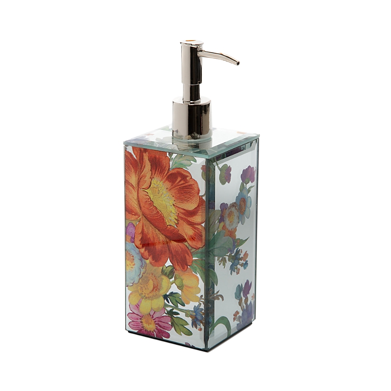 Mackenzie-childs Flower Market Reflections Pump Dispenser In Multi