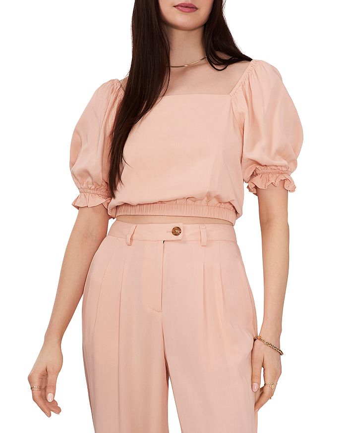 Rubber Ducky Puff Sleeve Crop Top