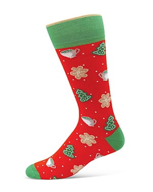 The Men's Store at Bloomingdale's Christmas Cookies Cotton Blend Crew Socks - 100% Exclusive