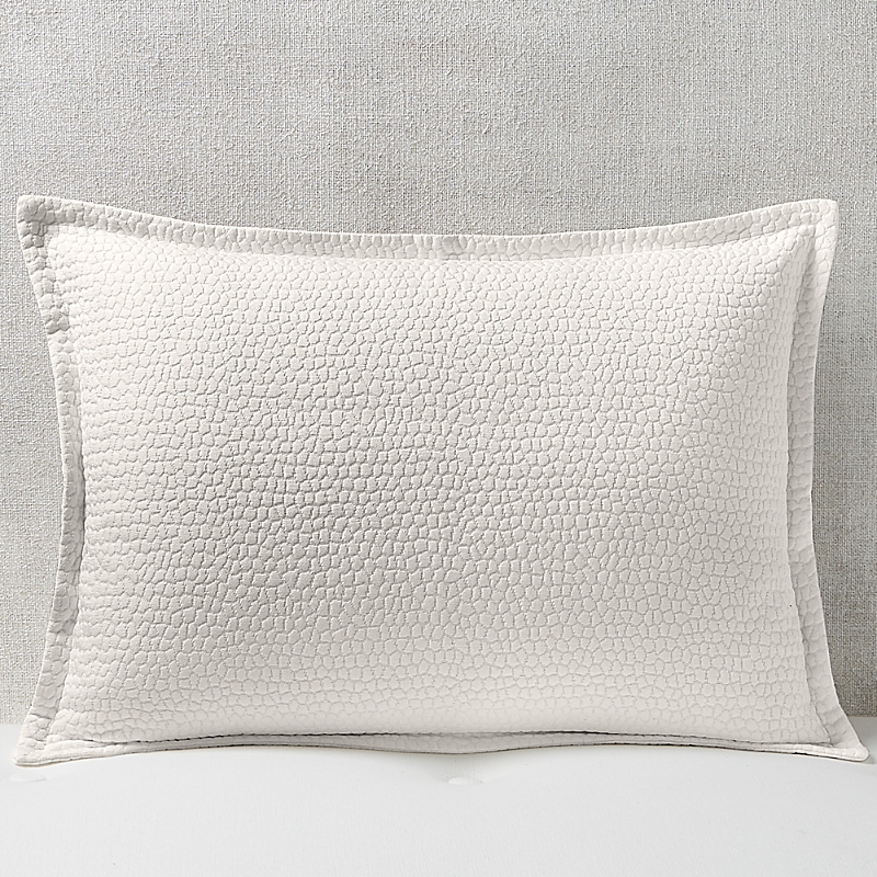 Hudson Park Collection Signature Pebbled Matelasse Standard Sham, Pair In Vanilla Sky