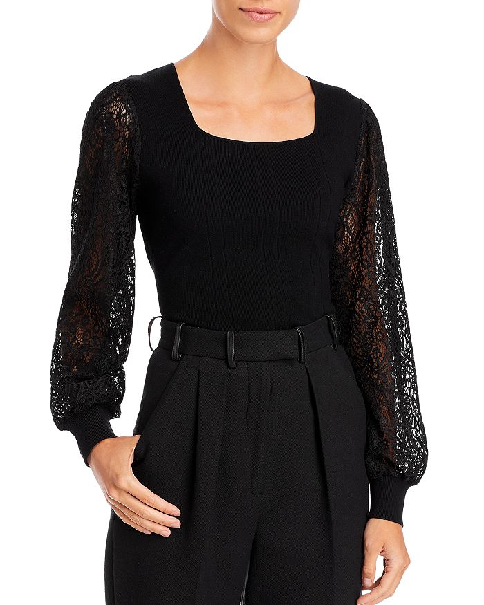 Sioni Mixed Media Sweater Bloomingdale's