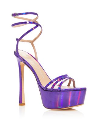 Stuart Weitzman - Women's Soire&eacute; 145 Platform Ankle Wrap Sandals
