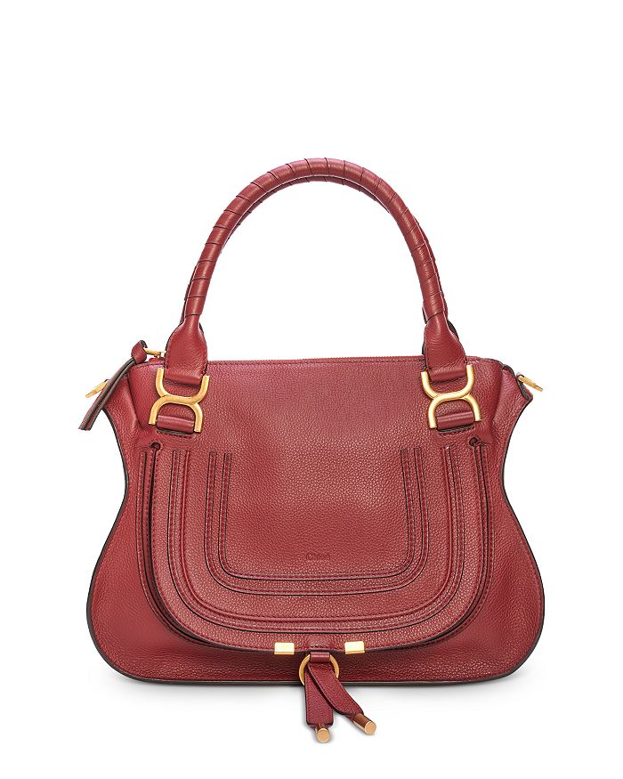 Bloomingdales Women Accessories Bags Purses Marcie Medium Leather Satchel 