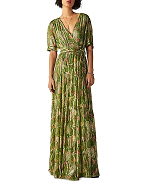 Ba&sh Floral Long Dress Rubi Vert Ba-sh In Green | ModeSens Ba&sh Floral Long Dress Rubi Vert Ba-sh In Green | ModeSens