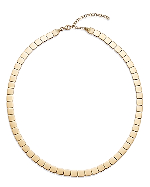 Alberto Amati 14K Yellow Gold Polished Square Link Collar Necklace, 18
