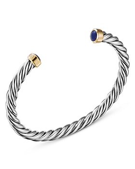 David Yurman - Cable Cuff Bracelet in Sterling Silver & 18K Yellow Gold