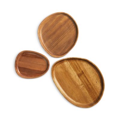 Hudson Park Collection - 3 Piece Acacia Wood Serving Set - Exclusive