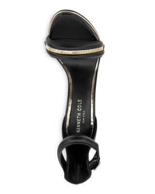Kenneth Cole Women's Brooke 95 Twist Jewel Heeled Sandal - Strappy Mule With Embellished Details