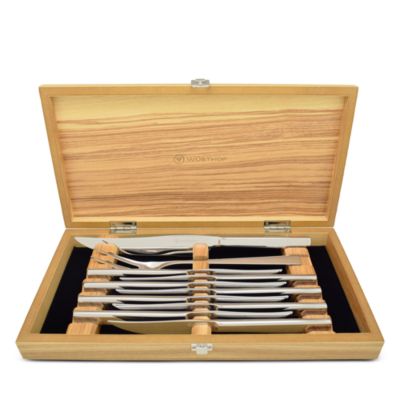 Wüsthof - 10 Piece Stainless Steel Steak Knife & Carving Set