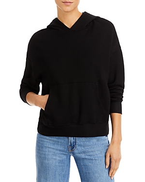 Monrow Hooded Sweatshirt In Black