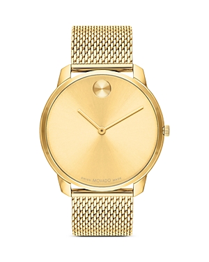 Shop Movado Bold Thin Watch, 42mm In Gold