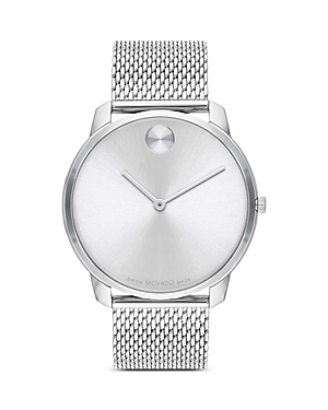 Shop Movado Bold Thin Watch, 42mm In Silver
