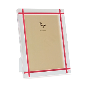 Shop Tizo Contrast Inlay Lucite Frame, 5 X 7 In Clear/light Pink