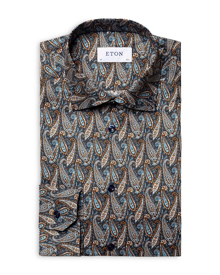 Eton Slim Fit Paisley Print Shirt Bloomingdale s
