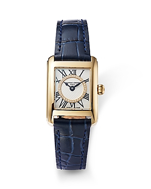 Frederique Constant Women's Classics Carree Watch, 23mm - 150th Anniversary Exclusive In White/navy