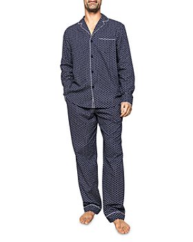 Petite Plume - 2-Pc. Nordic Antler Flannel Pajama Set