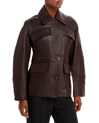 Vince Leather Jacket - Bloomingdale's