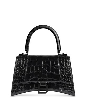 セール！Balenciaga HOURGLASS XS ハンドバッグ クロコダイル Balenciaga Hourglass XS Handbag Crocodile Embossed