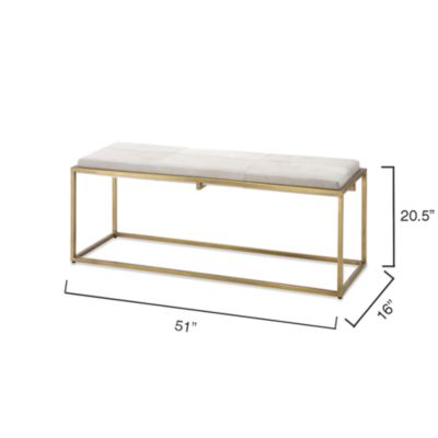 Shelby Hide Bench