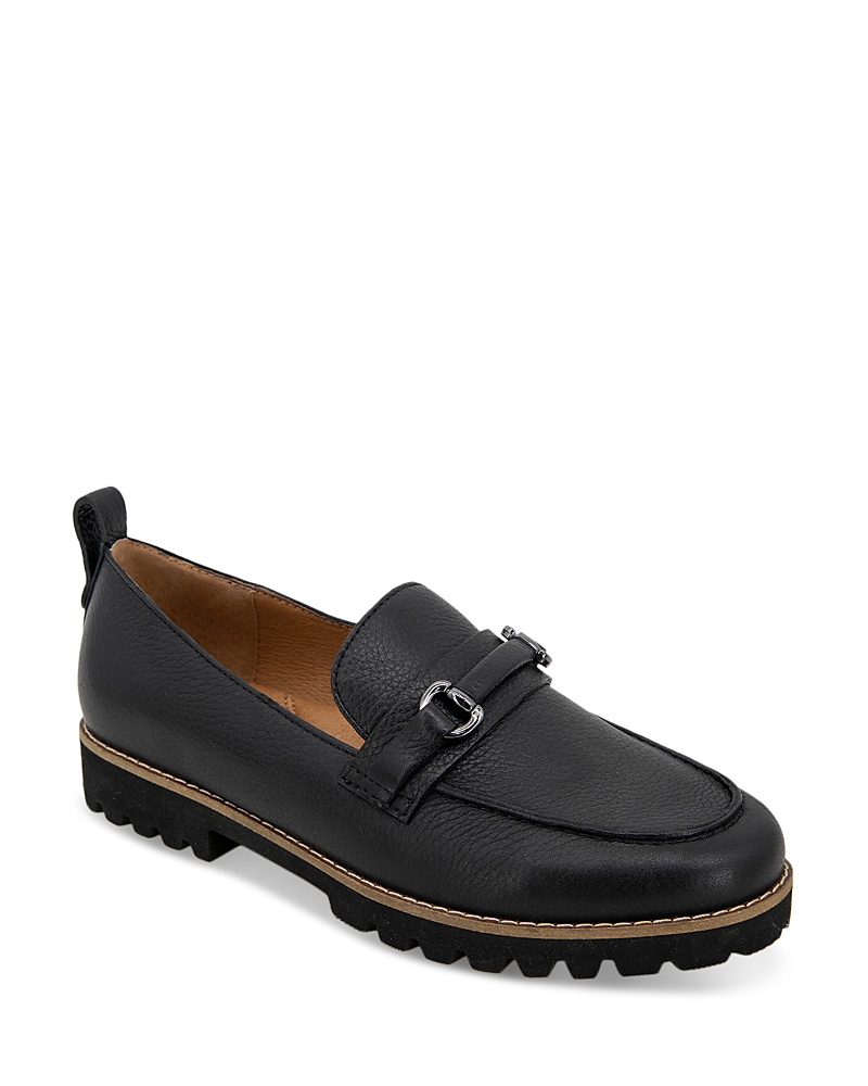 Gentle Souls By Kenneth Cole Eugene Lug Bit Loafer In Black