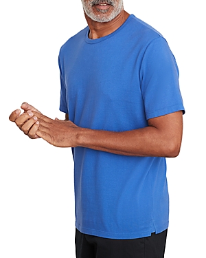 Vince Garment Dyed Crewneck Tee In Majorelle