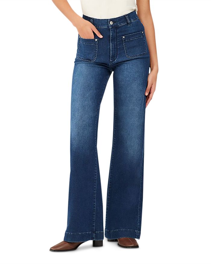 DL1961 Hepburn High Rise Wide Leg Vintage Jeans in Blue Tide |  Bloomingdale's