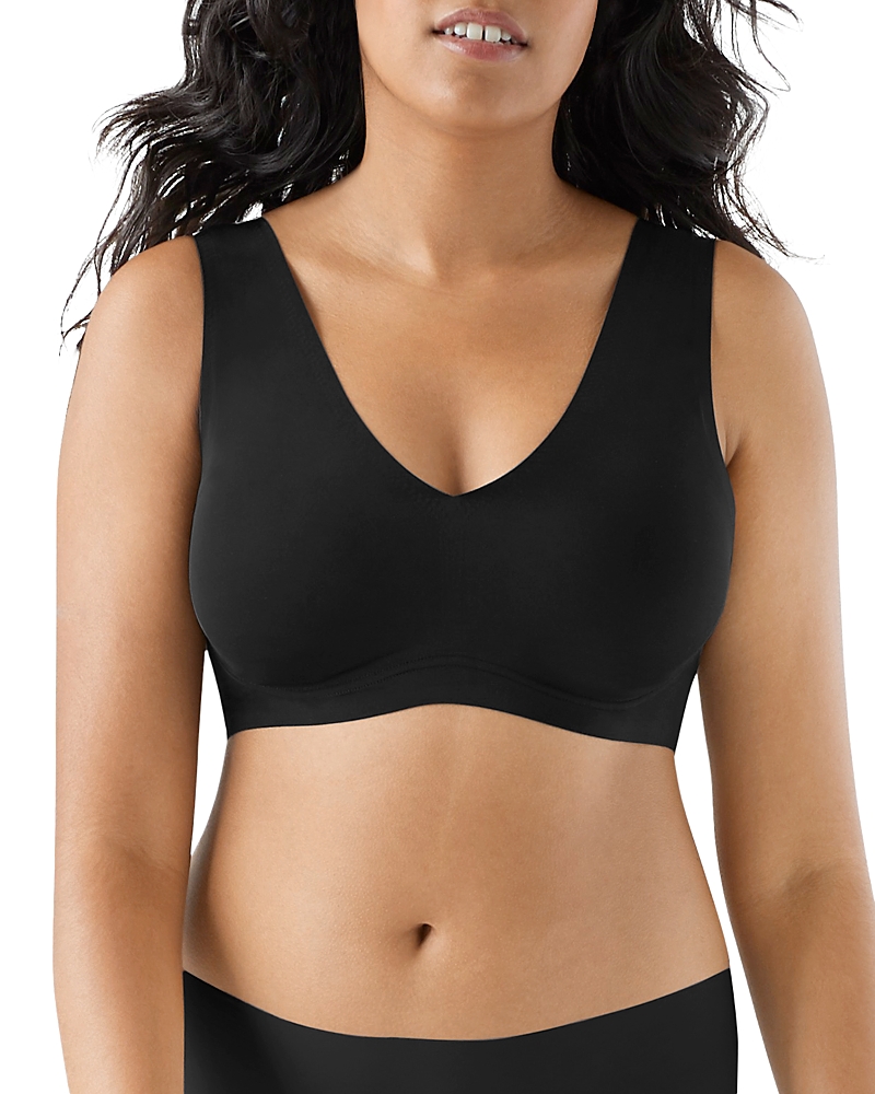 True & Co. True Body New Lift V Neck Bra In Black
