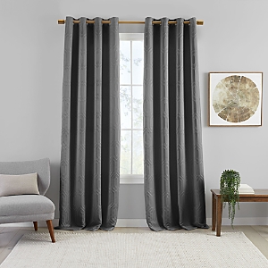 Elrene Home Fashions Sunveil Huxley Geometric Blackout Window Curtain Panel, 52 X 95 In Grey