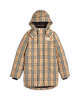 Burberry - Unisex Aubin Vintage Check Hooded Down Coat - Little Kid, Big Kid