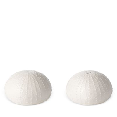 AERIN - Sea Urchin Salt & Pepper Shakers, White