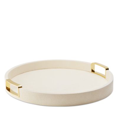 Carina Shagreen Round Tray, Small