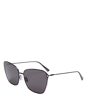 Dior Miss B2u 63mm Butterfly Sunglasses In Black/gray
