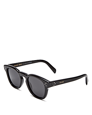 Celine Bold 3 Dots 49mm Square Sunglasses In Black/gray