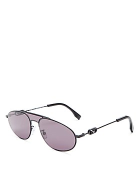 Fendi -  Brow Bar Round Sunglasses, 57mm