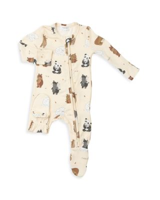 ABSORBA Baby-Strampler Neutral Bear – Weicher Baumwoll-Fuß Mit Druckknöpfen & Hasen-Stickerei