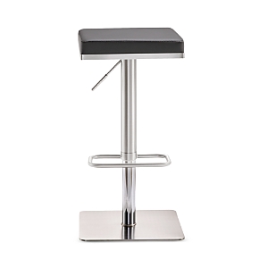 Tov Furniture Bari Stainless Steel Adjustable Barstool In Gray