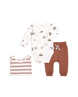 Firsts by petit lem Unisex Landscape Newborn 3 Pc. Bodysuit Set - Baby Firsts by petit lem Unisex Landscape Newborn 3 Pc. Bodysuit Set - Baby