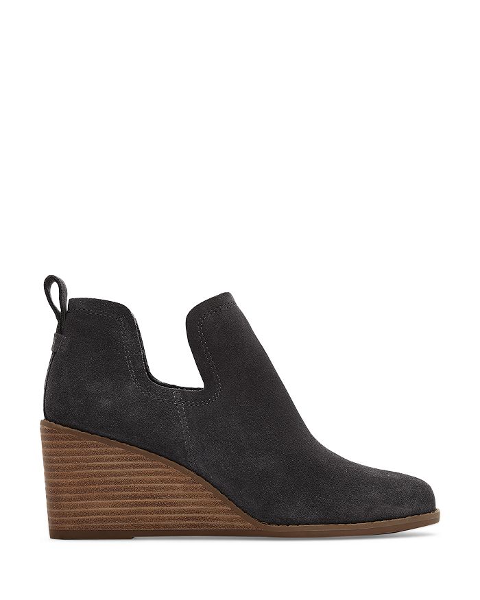 Toms Women's Kallie Wedge Bootie Gray Size 6M