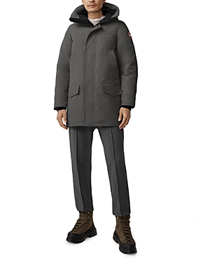 Shop Canada Goose Langford Hooded Parka In Graphite