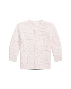 Ralph Lauren - Unisex Contrast Knit Organic Cotton Cardigan - Baby